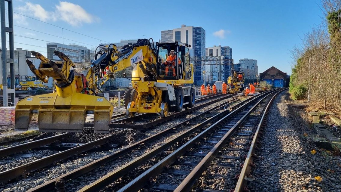 London Overground track and equipment upgrades December 2022