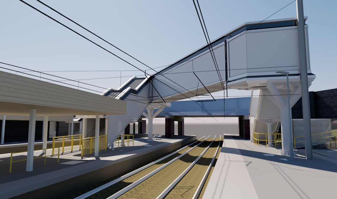 St Albans City second footbridge render 3