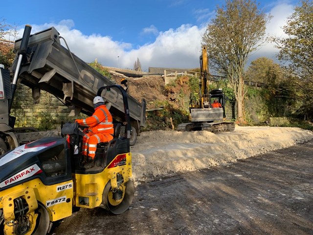 Work progressing well at Dewsbury as normal train service expected to return from Monday: Work progresses at Dewsbury to fix railway (1), Network Rail