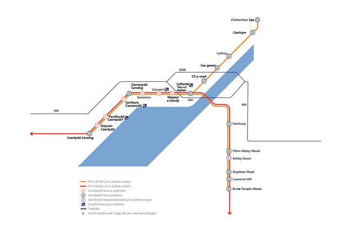 Proposed new SE Wales stations CYM