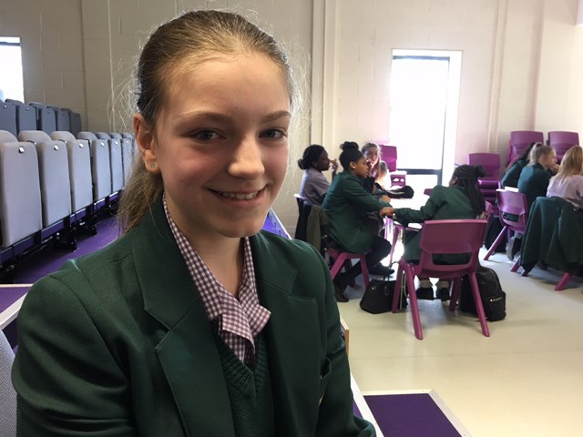 International Women’s Day signals a career in rail engineering for Romford girls: Maisie Halls, year 8 student from Chadwell Heath
