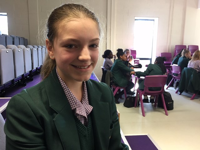 Maisie Halls, year 8 student from Chadwell Heath