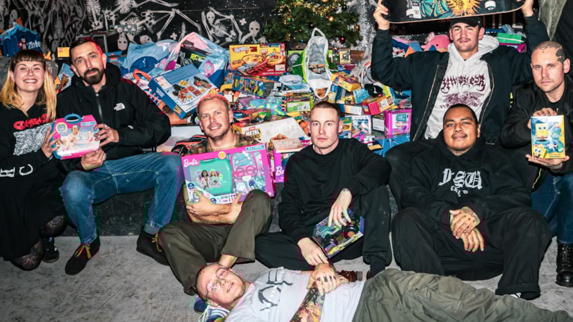 Hardcore music fans rock up to gig armed with Christmas gifts for Leeds children: CFL Christmas appeal 1