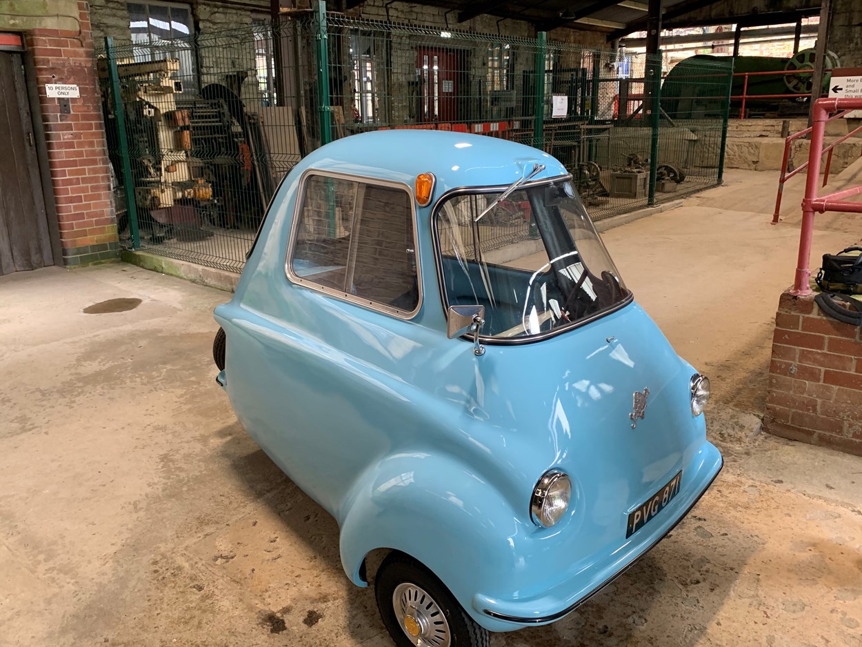 Leeds to Innovation: The Scootacar which is on display as part of Leeds to Innovation at Leeds Industrial Museum.