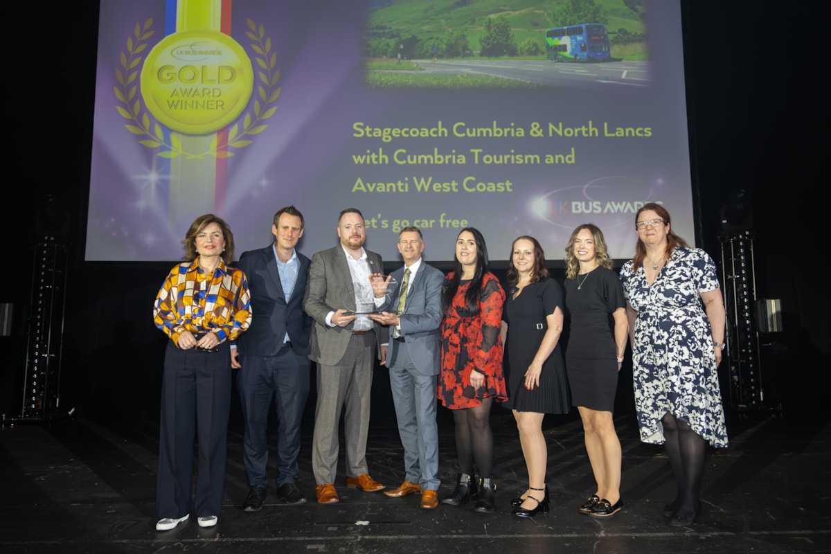 Lets Go Car Free wins at UK Bus Awards