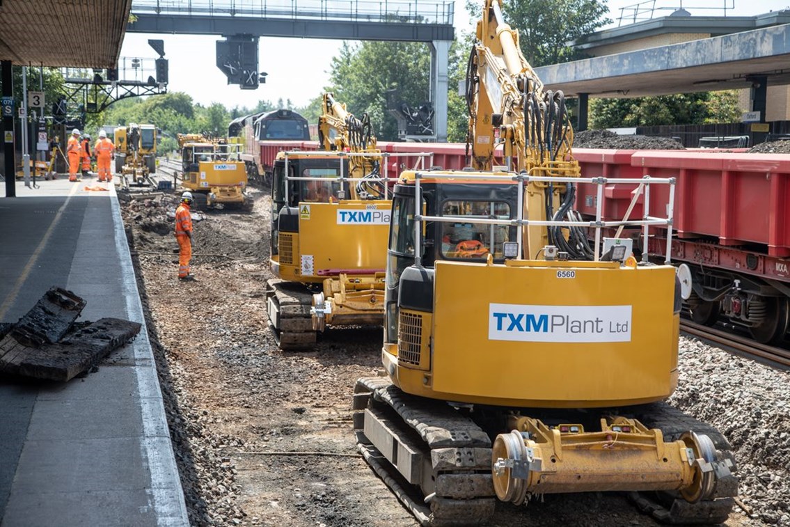 Oxford Block 2018 track renewal station