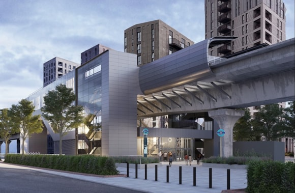 Pontoon Dock station set for major upgrade as funding is secured: TfL Graphic - Artist's Impression of Pontoon Dock 2