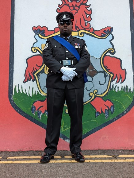 Police Sergeant Caleb Jn Pierre of the Bermuda Police Service
