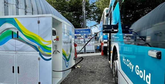 Hydrogen bus refuelling