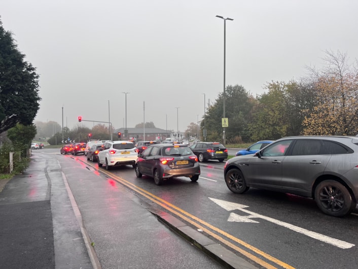 Dawsons Corner traffic at junction