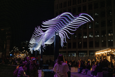 'Bird Passing By' Installation at Leeds Light Night 2025
