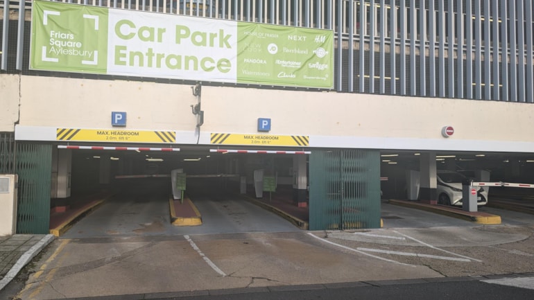 Park Mark awarded to the Friars Square Shopping Centre in Aylesbury