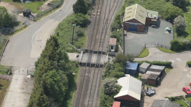 Weekend service changes as £5m rail upgrade gets under way: Clay Mills level crossing