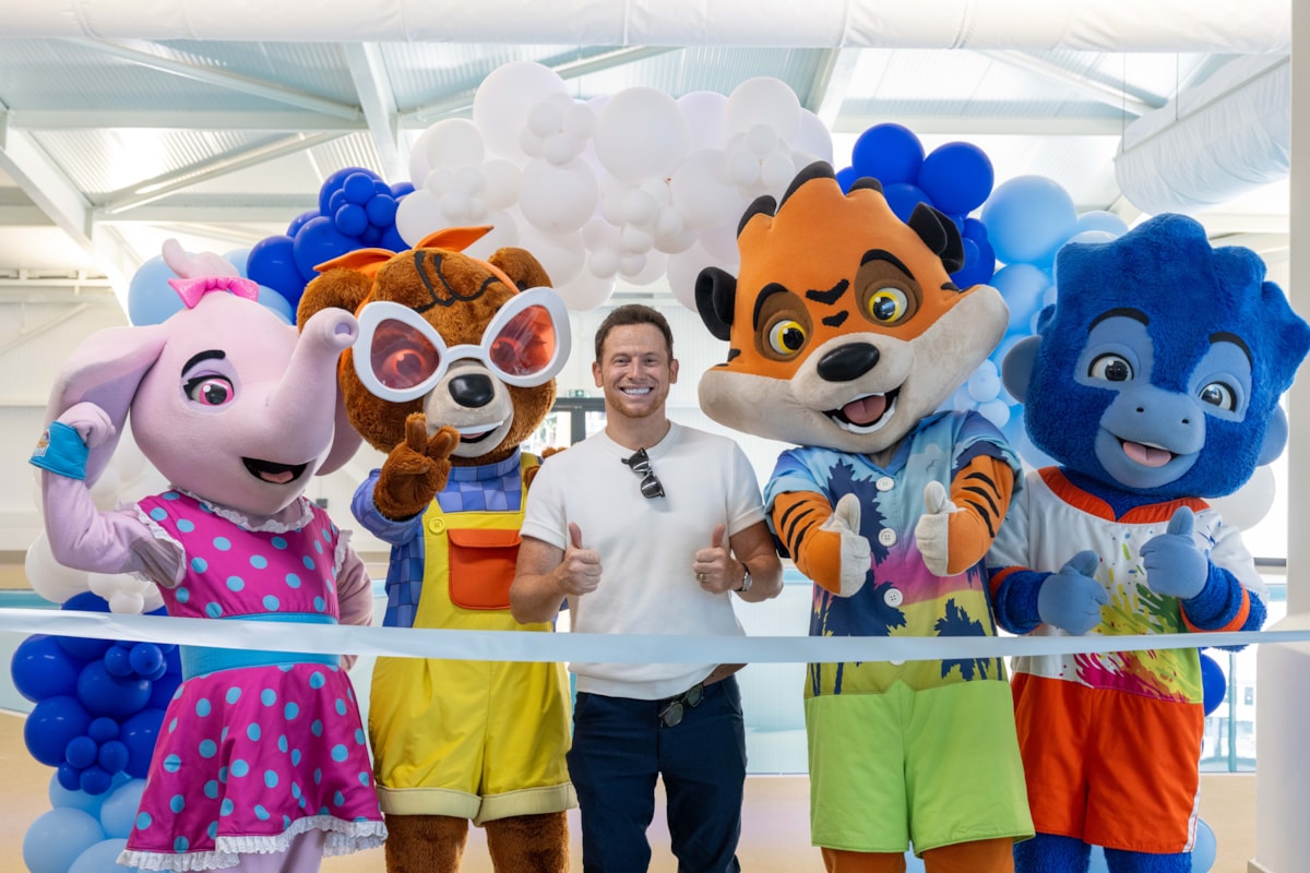 Joe Swash with The Seaside Squad at The Lost Lagoon Waterpark