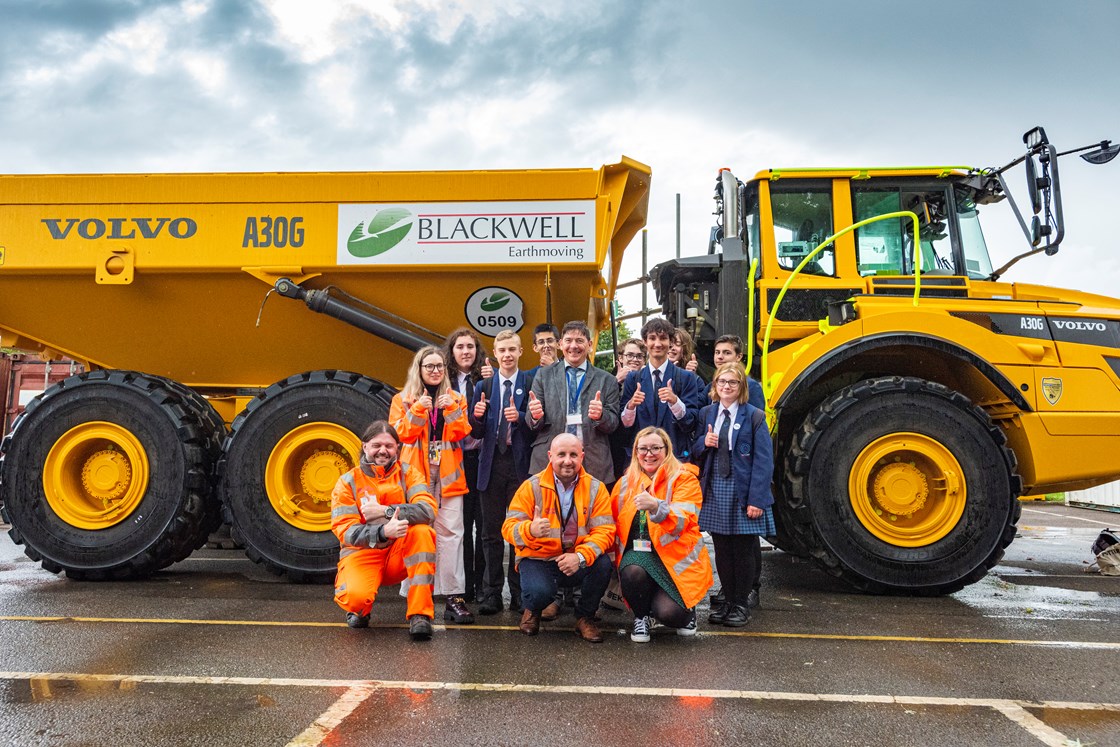 Pupils from the Futures Academy in Banbury at Making Tracks into Construction 2023