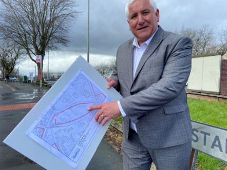 Cllr Patrick Harley oversees Plans for Eton college on Stafford Streetcar park