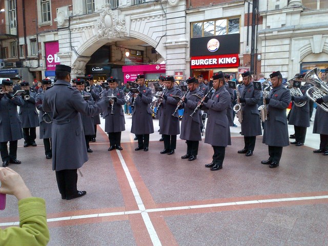 Gurkhas at London Victoria: 2015 Poppy Day