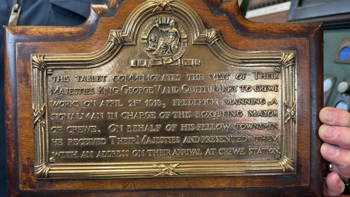 Crewe Works plaque