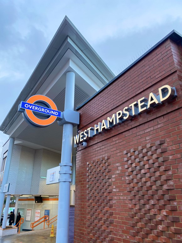 TfL Press Release - Work to improve London Overground’s West Hampstead station is complete: TfL Image - West Hampstead 4