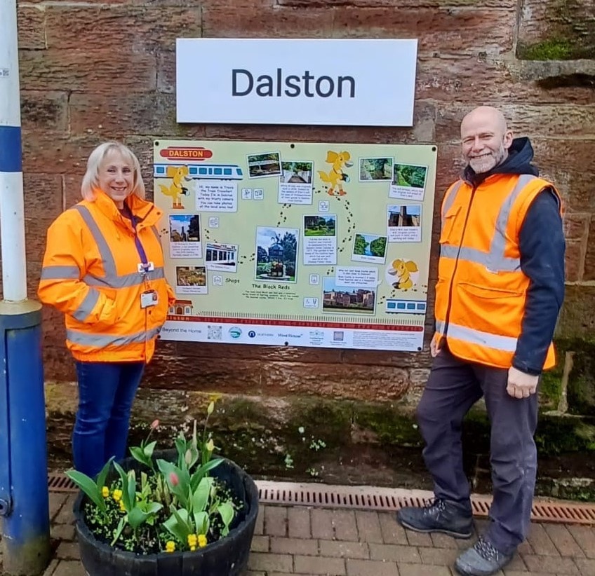 Image shows Makaton information panel at Dalston station