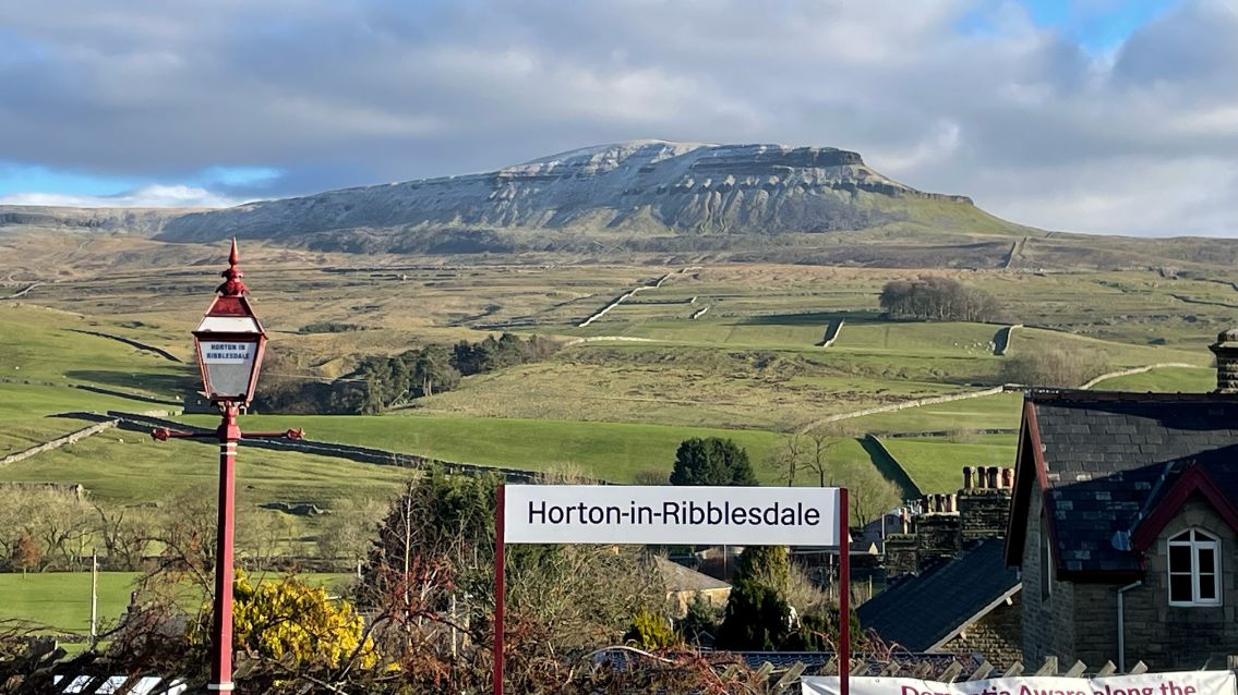 The view from Horton-in-Ribblesdale station, courtesy of the Friends of Settle - Carlisle line