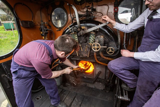 On board at the Spa Valley Railway, Eridge