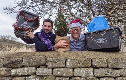 Cllr Joe Harris (left) and Cllr Mike Evemy - Christmas 2023