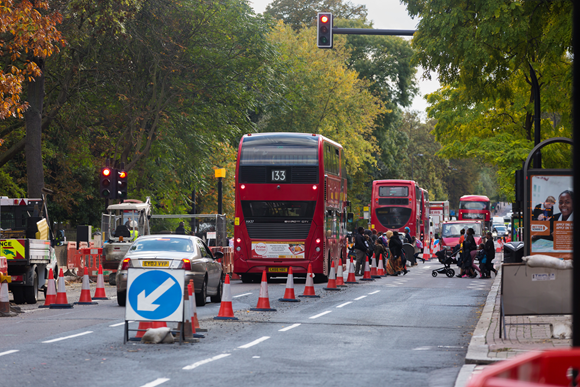 TfL Press Release - TfL launches major new challenge to find innovative ways of making roads safer and more efficient: TfL image - Roadworks
