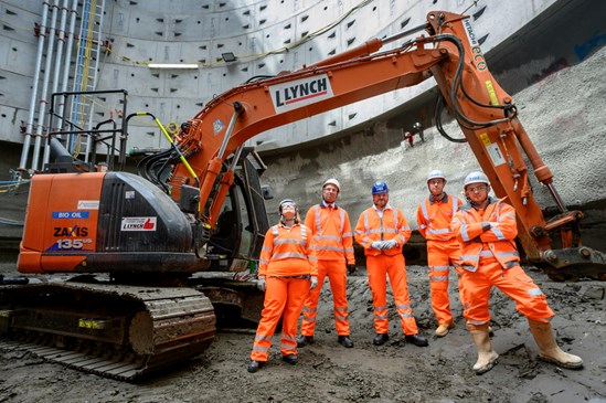 HS2's first diesel-free site the SCS Canterbury Road vent shaft build in Kilburn, London-2