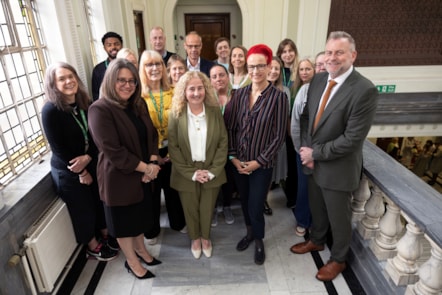 Islington's SEND specialists and council leadership celebrate the inspection findings in Islington Town Hall