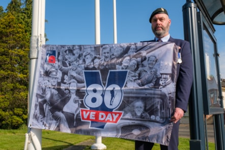 David Warnes from the Royal British Legion Kilmarnock Branch