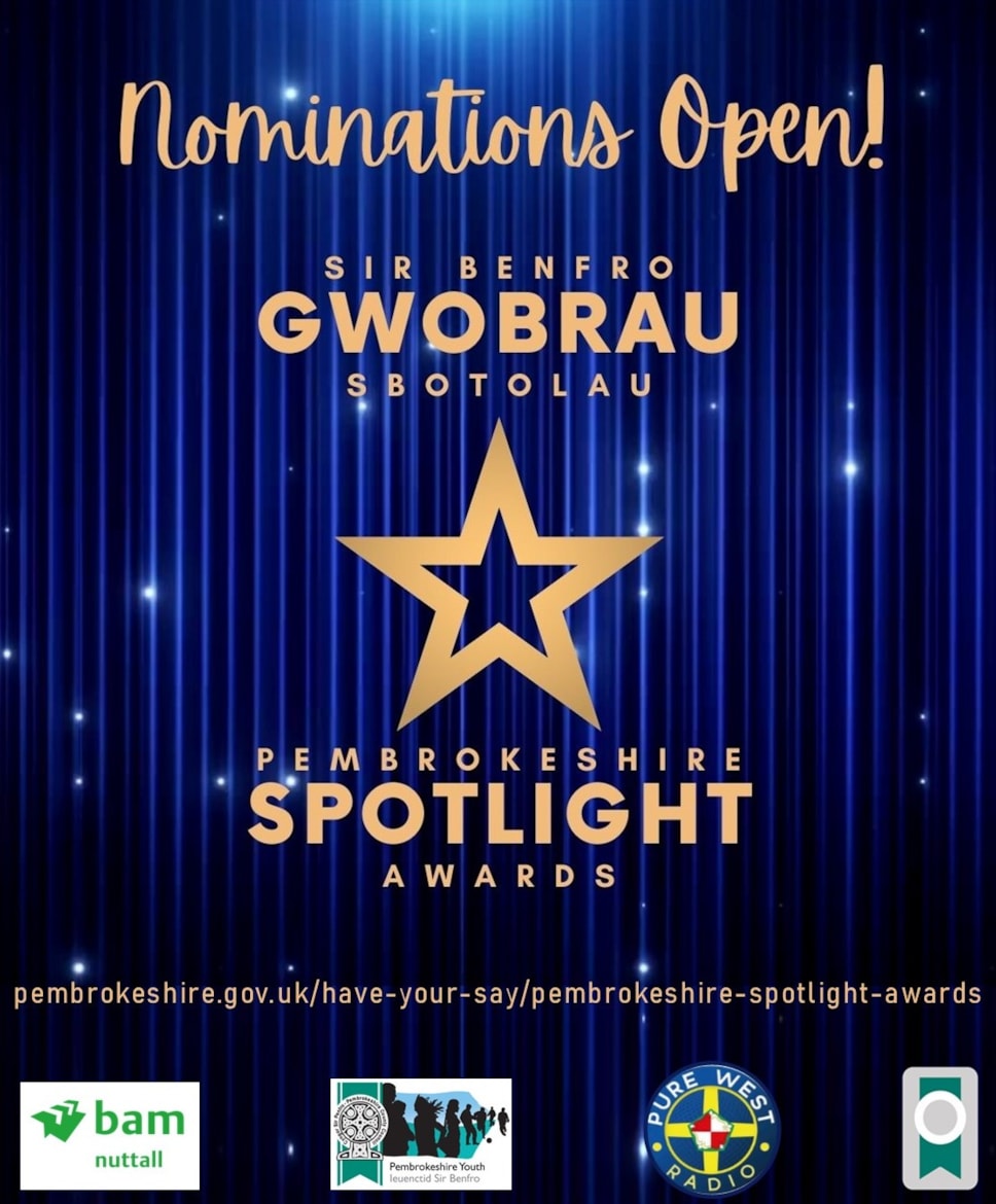 Nominations open Pembrokeshire Spotlight Awards