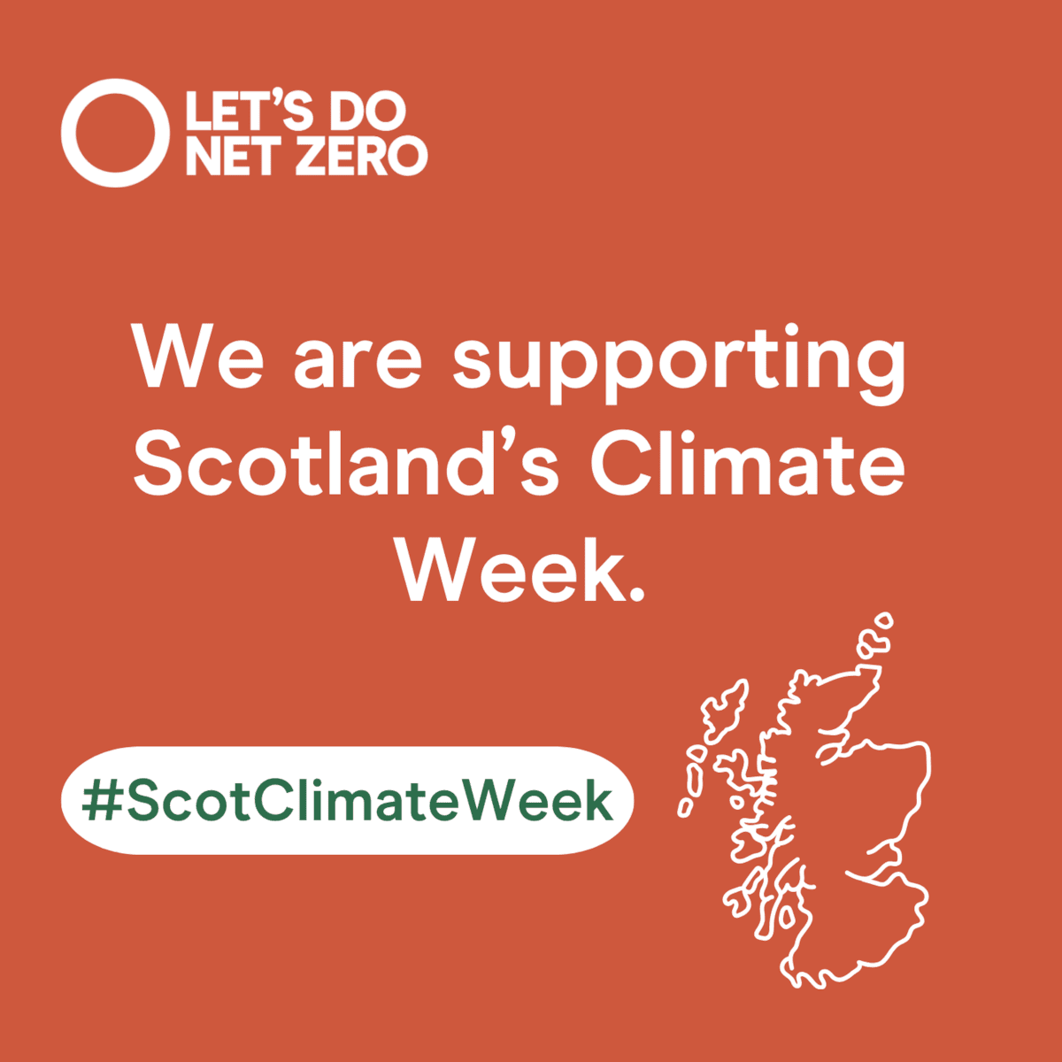 Social Asset - Supporting Climate Week static - 1080x1080 - Scotlands Climate Week 2024