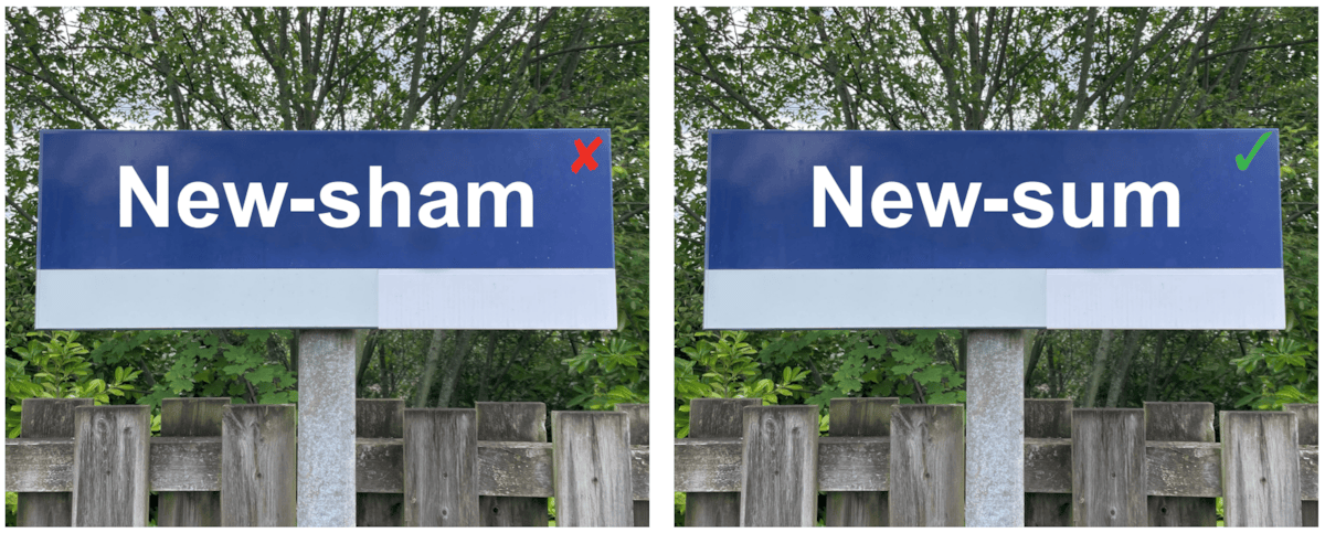 Newsham station pronunciation