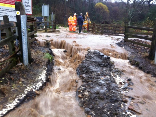 Flooding at Ruswarp