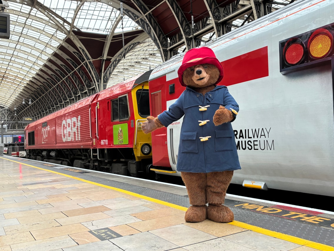 Paddington with Inspiration train at Paddington station