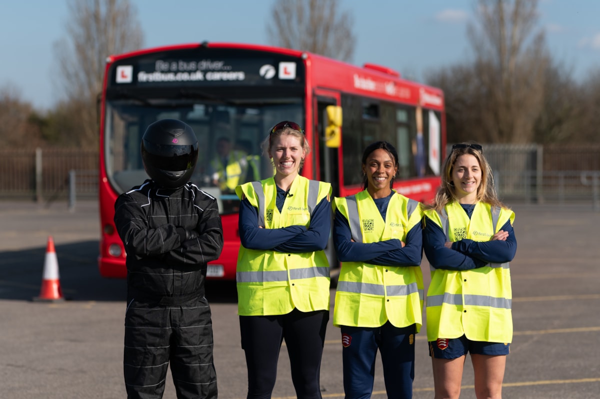 Essex ladies with First's Stig