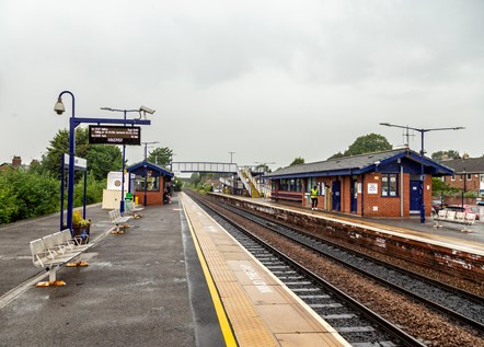 Brough station platform