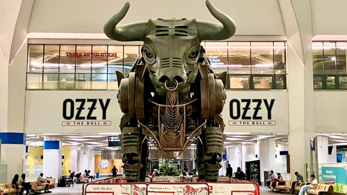 Black Sabbath homecoming gig signals mega weekend for Birmingham: Ozzy the bull and new signage