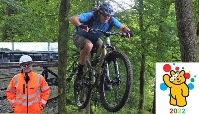 Pedal for Pudsey: Network Rail colleague takes on Wales’ highest road pass by bike to raise money for Children in Need: Mark Dix Network Rail Pedal for Pudsey.