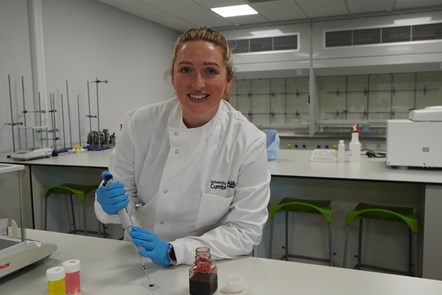 Melissa Blaylock works part-time as a lecturer for University of Cumbria while still working as a  biomedical scientist for NCIC.