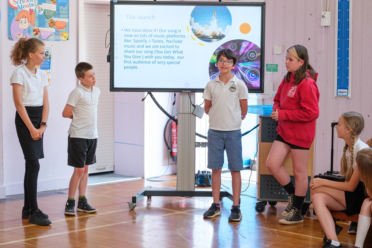 The pupil council tell the story of their new song and values