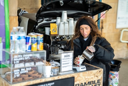Hannah Zussman, co-owner and Head of Happiness at Ramble and Roast, whose Oxenholme location continues to thrive since opening in January 2026.