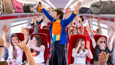 The Harry Styles Show Sean Mac performing onboard LNER Together Together train 2