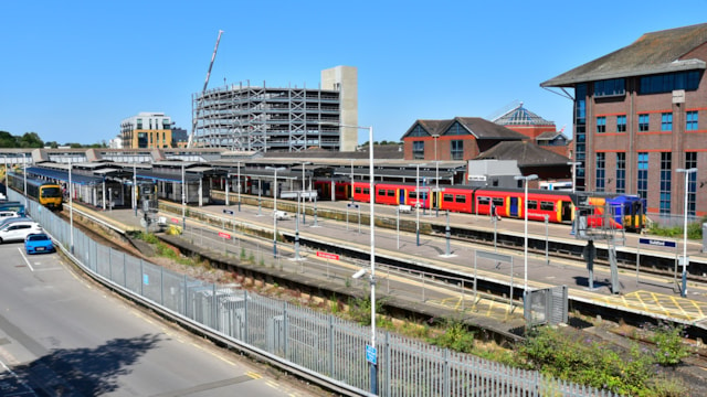 ONE WEEK TO GO: Vital engineering work near Shalford, Surrey, to close North Downs Line between Guildford and Gatwick Airport for 16 days: Guildford Station-5