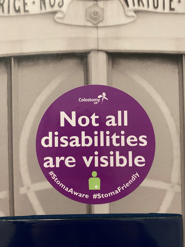 Signage on the door to reduce hostility towards those with hidden disabilities : Signage on the door to reduce hostility towards those with hidden disabilities 