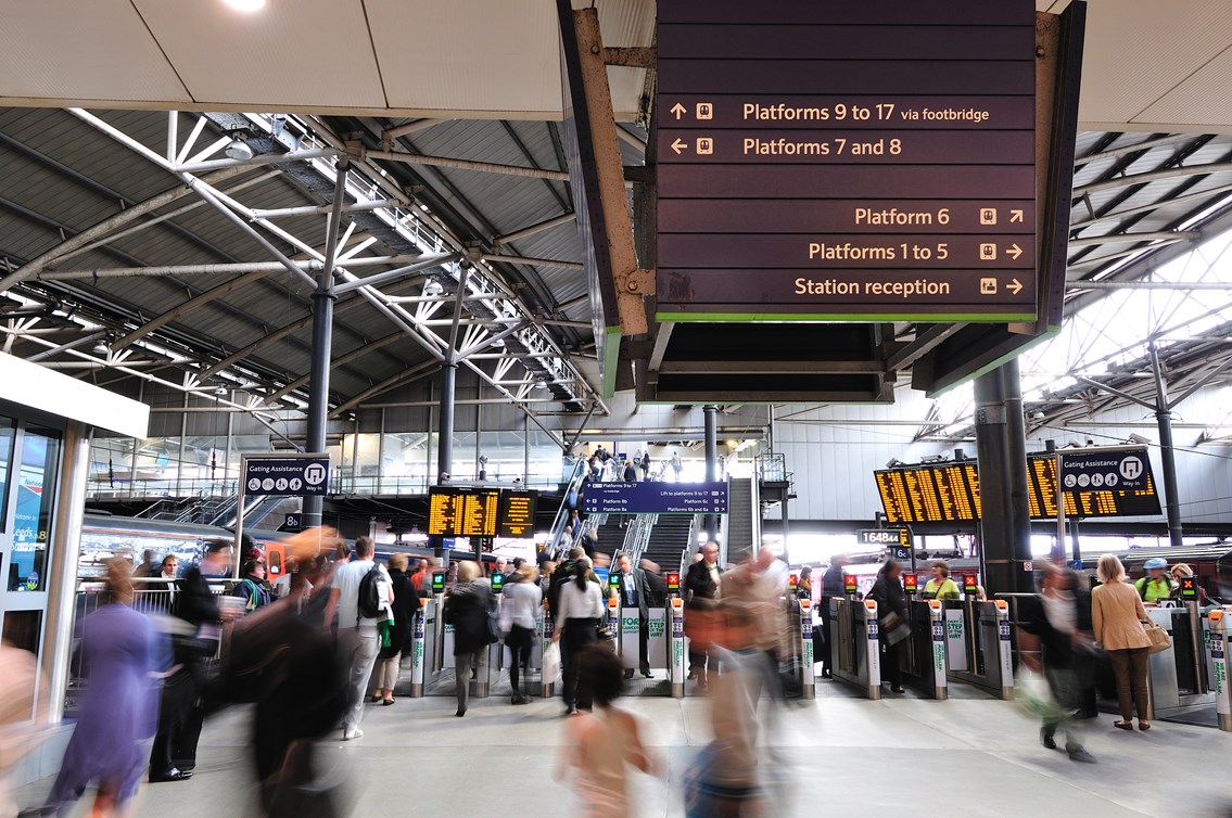 Customer satisfaction levels on the rise at Leeds station: Leeds station