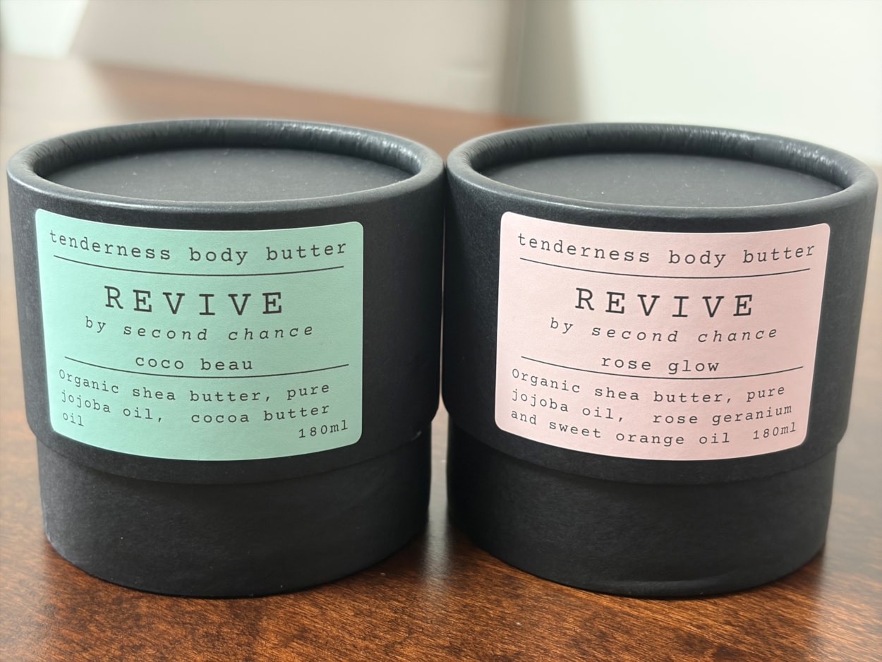 RevivebySecondChance 6: The body butters which are included in the Revive packs