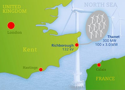 Siemens to connect Thanet offshore wind farm to the British power grid: thanet.jpg