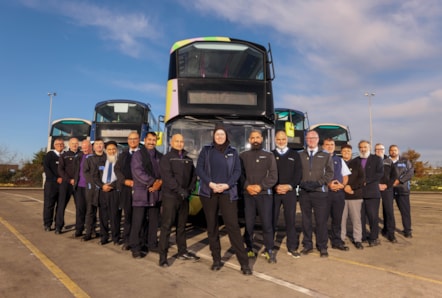 Bradford team with BD2025 bus   fleet 3